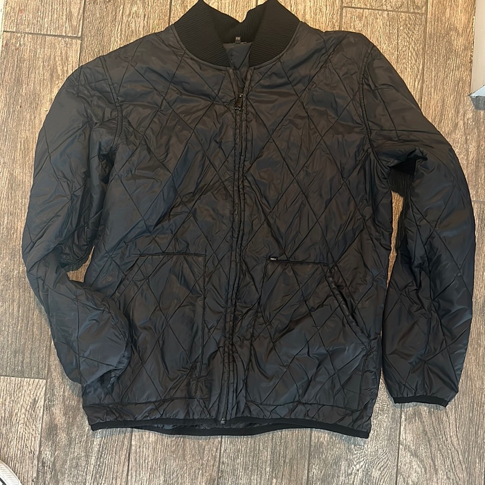 Men’s obey black jacket zip up
